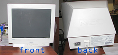 very old 15 inch CRT monitor